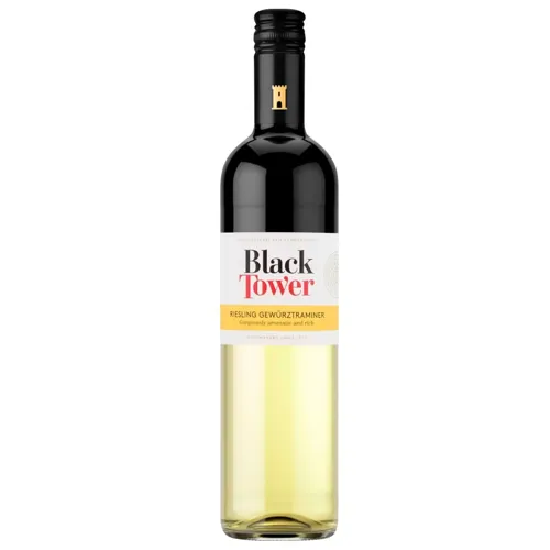 Вино Black Tower Riesling Gewurztraminer біле напівсухе 11,5% 0,75л
