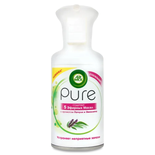 Освіжувач Повітря Пачулі та Евкаліпт Pure Air Wick, Пластикова Пляшка, 250мл
