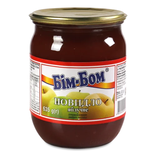 Повидло Яблучне Стерилізоване, с/б 635г