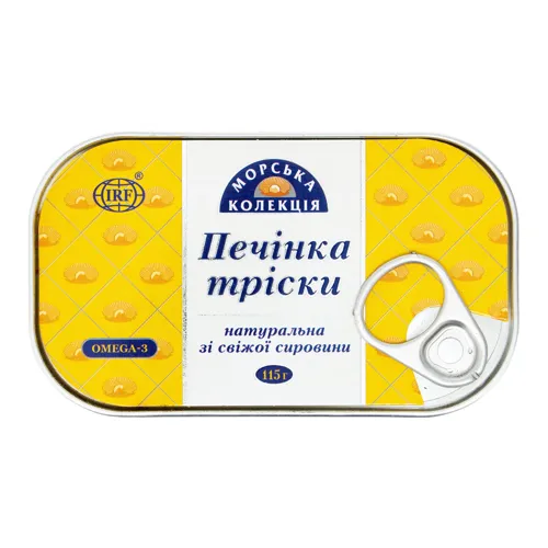 Печінка тріски натуральна Морська колекція з/б 115г