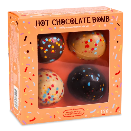 Шоколадні Фігури Hot Chocolate Bomb, 200г