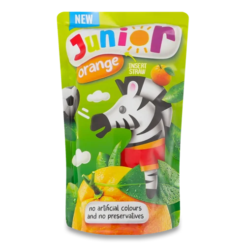 Напій Фруктовий В/ґ Orange Junior, Пак. К/у, 200мл