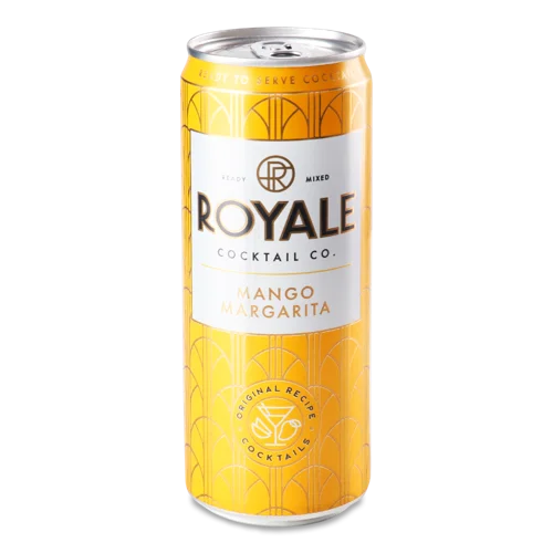 Слабоалкогольний Напій Mango Margarita Royale, 5% газований, з/б 0.33л