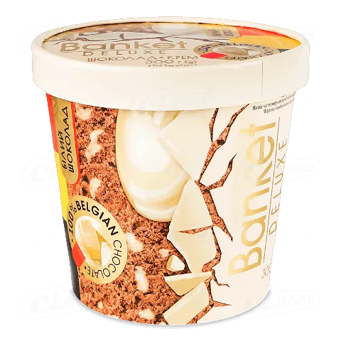 Морозиво Banket Deluxe Шоколад крем 12% ст, 300г