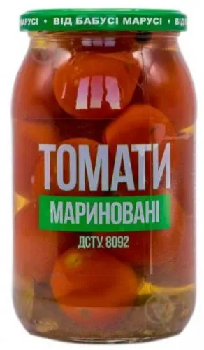 Консерва рослинна Томати мариновані скло 0,460л