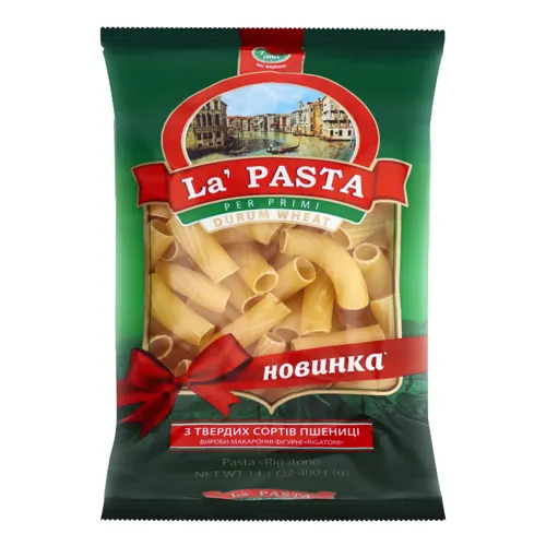 Вироби макаронні Rigatoni La Pasta м/у 400г