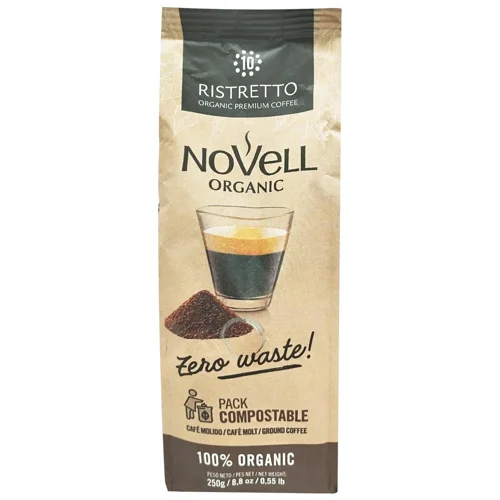 Кава Novell Ristretto Орган. 250 г мел. И394