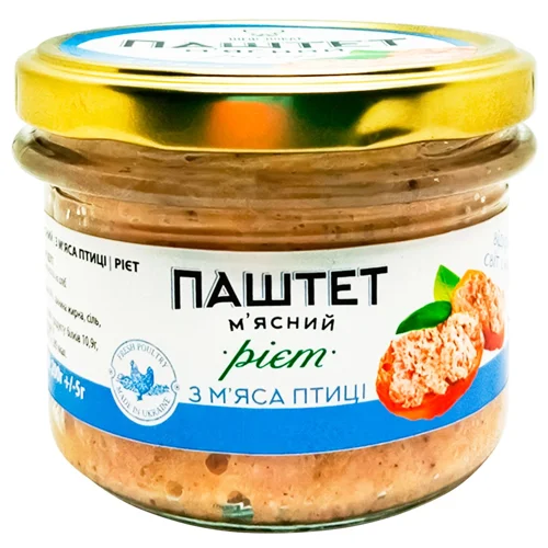 Паштет Шеф-Повар Рієт з птиці 200г
