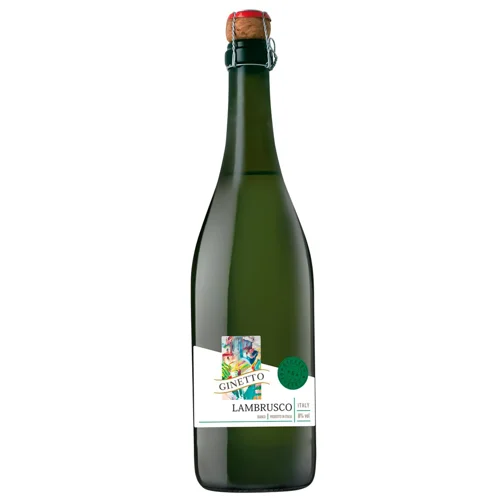 Вино ігристе Ginetto Lambrusco біле напівсолодке 8% 0,75л