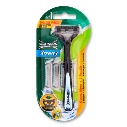 Бритва з 5 змінними картриджами Wilkinson Sword Xtreme3, 1 шт
