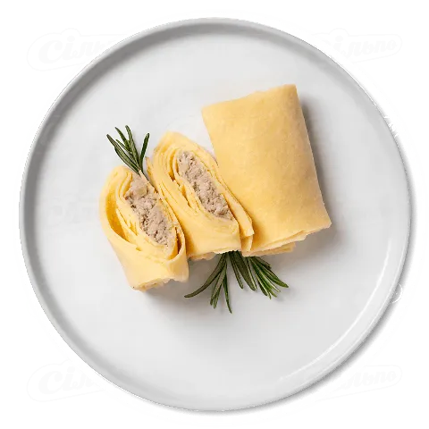 Млинці на молоці з м'ясом, кг