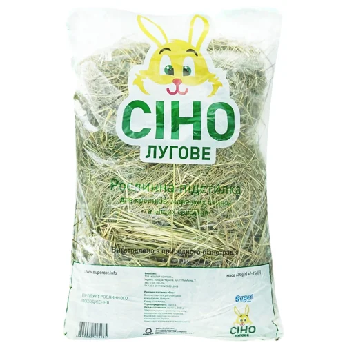 Сіно Супер лугове для гризунів 600г