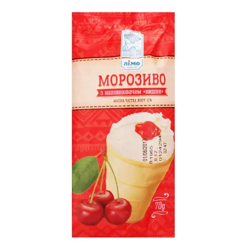 Морозиво 12% Вишня Лімо м/у 70г