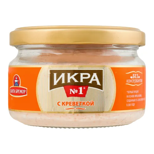 Виріб ікорний рибний Ікра з креветкою Санта Бремор с/б 160г