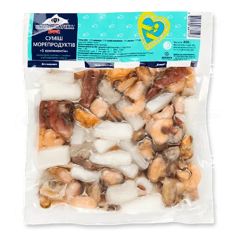Суміш морепродуктів Skandinavika 5 континентів, 400г