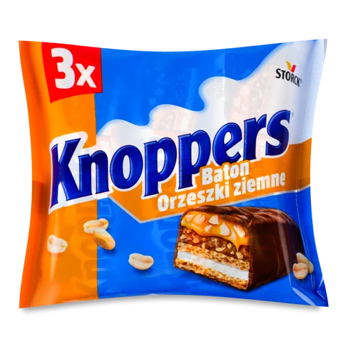Вафельний Батончик З Арахісом Knoppers, в/ґ, 120г