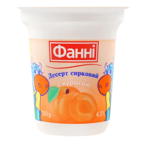 Десерт 4.5% сирковий з курагою Фанні ст 150г