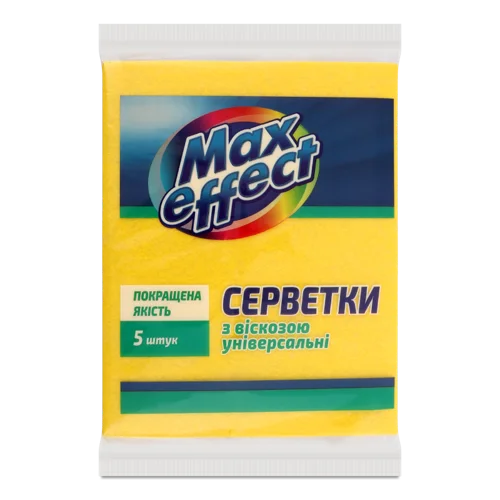Серветки З Віскозою Універсальні Max Effect, 5 шт