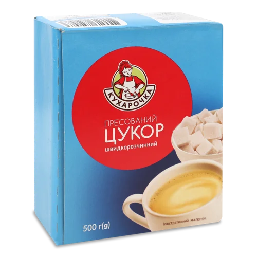 Цукор Білий Пресований Швидкорозчинний Вищого Ґатунку, к/у 500г