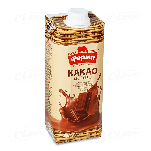 Напій молочний Ферма какао 1,9% 500г
