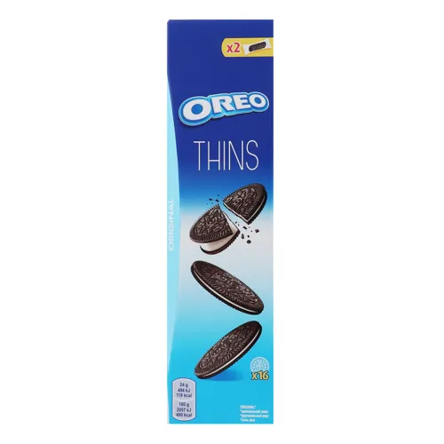 Печиво з какао та начинкою зі смаком ванілі Thins Oreo 96г