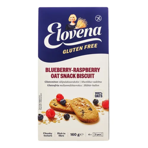 Галета з чорницею і малиною без глютену Elovena