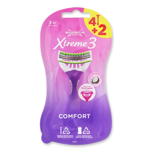 Бритва Одноразова Comfort Xtreme3 Wilkinson Sword, 6 шт