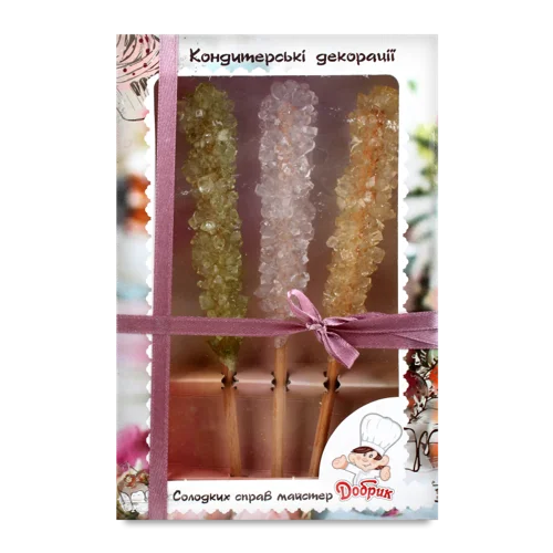 Цукрові Палички Кандіс, Вищого Ґатунку, 100г