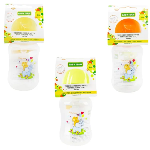 Пляшечка Baby Team з широким горлом 250мл