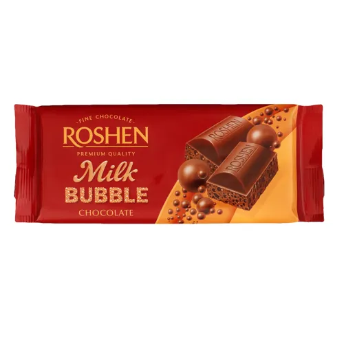 Шоколад пористий «Milk Bubble» Roshen м/у 80г
