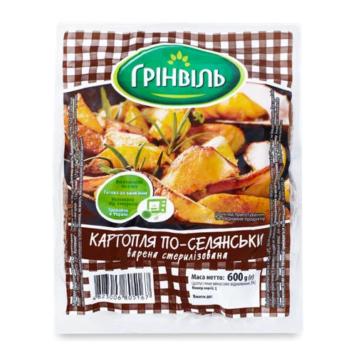 Варена Картопля По-Селянськи Грінвіль, в/у 600г