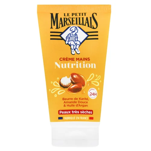 Крем для рук Le Petit Marseillais® Живильний каріте солодкий мигдаль та арганова олія для дуже сухої шкіри 75мл