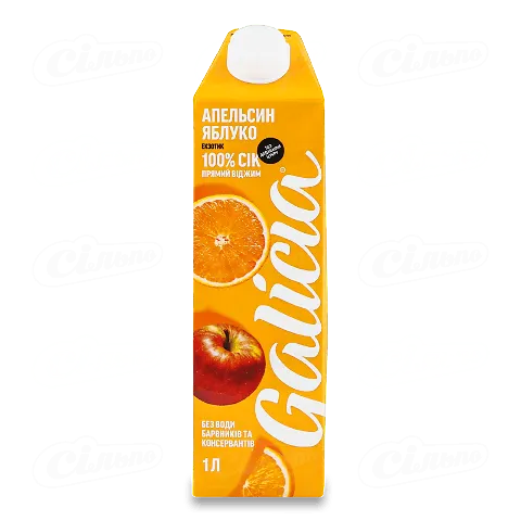 Сік Galicia апельсиново-яблучний 1л