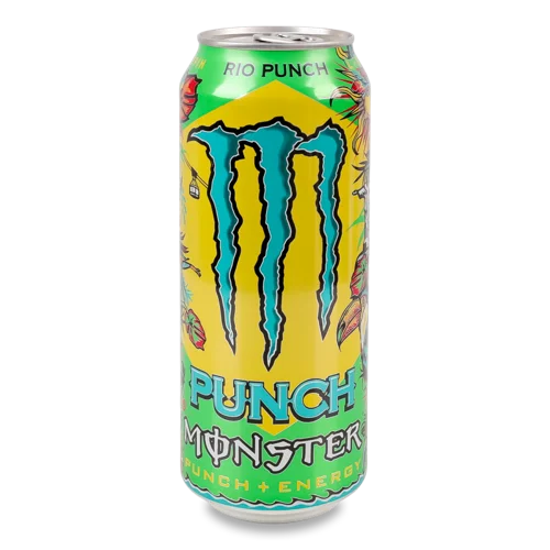 Напій Енергетичний Безалкогольний Сильногазований Rio Punch Monster Energy з/б 500мл
