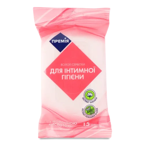 Серветки вологі «Премія»® для інтимної гігієни