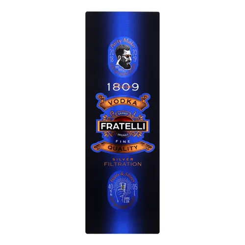 Горілка 0.5л 40% Grano Fratelli картонна упаковка