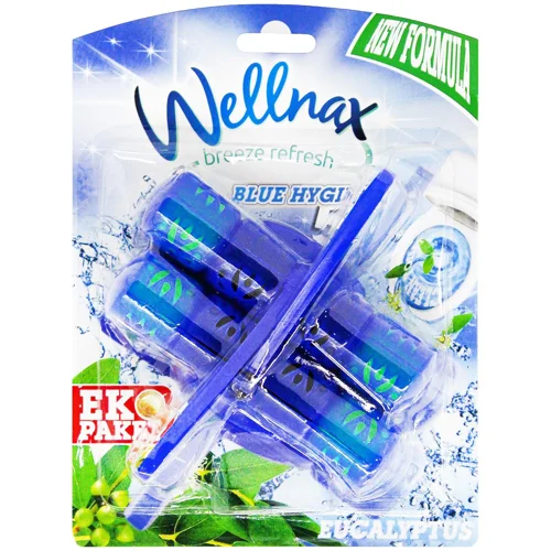 Блок для унітазу Wellnax Синя вода Евкаліпт 2шт*50г
