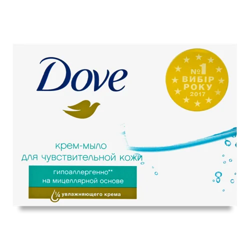 Крем-мило На Міцелярній Основі Для Чутливої Шкіри Dove, 100г