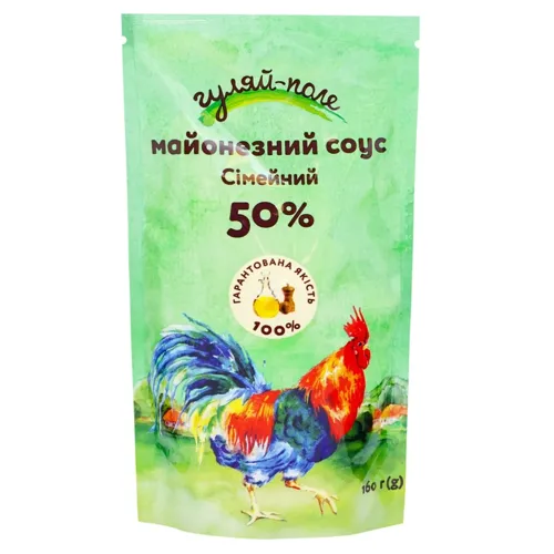 Майонезний соус Гуляй-Поле Сімейний 50%, 160г
