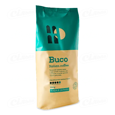 Кава зернова Buco Italian coffee, 1000г