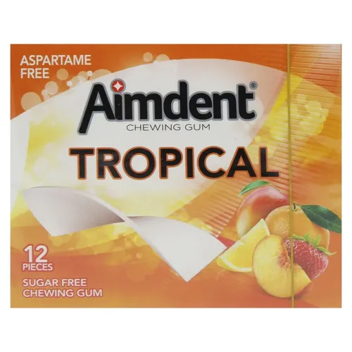 Жувальна гумка Aimdent Тропічні фрукти 33г