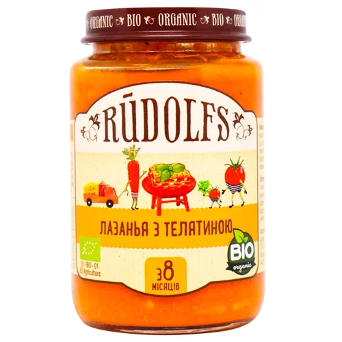 Пюре Rudolfs Лазанья з телятиною 190г