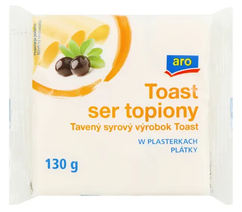 Сир плавлений 36.2% Toast Aro м/у 8х16.25г