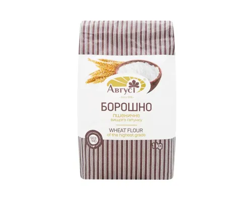 Борошно Август пшеничне вищий гатунок 1кг