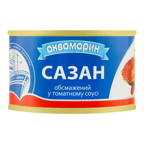 Сазан обсмажений в томатному соусі Аквамарин 230г
