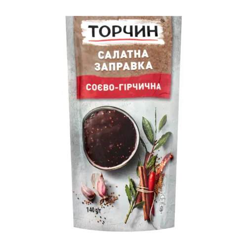Заправка салатна соєво-гірчична Торчин д/п 140г
