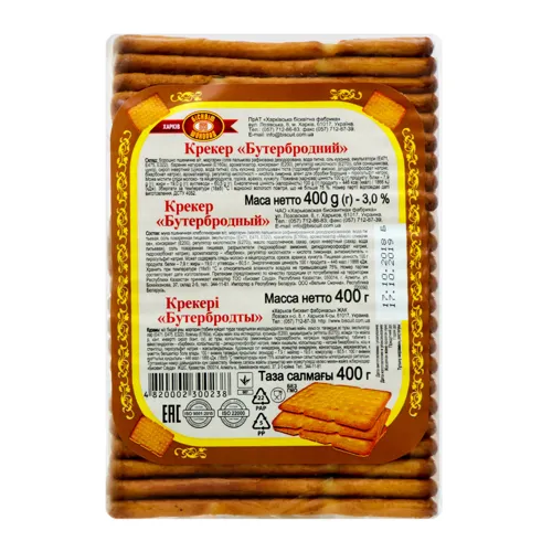 Крекер Бутербродний Бісквіт Шоколад м/у 400г