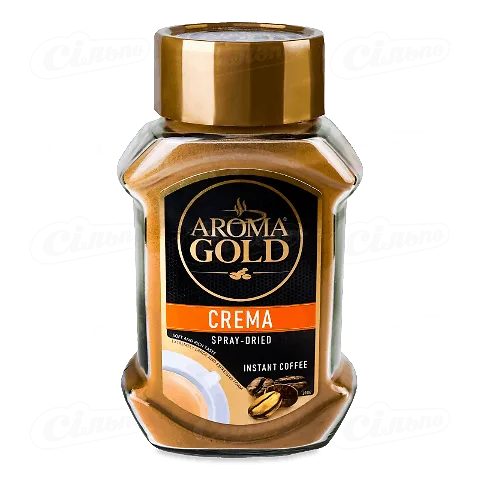 Кава Aroma Gold Crema розчинна вищого ґатунку, 80г