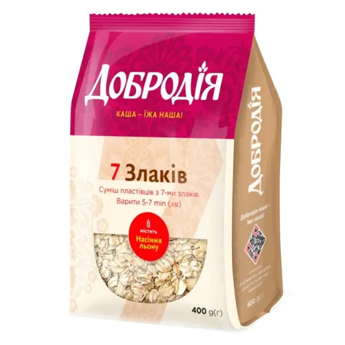 Суміш пластівців Добродія 7 злаків 400г