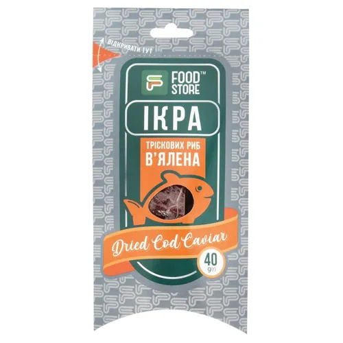 Ікра тріски Food Store в'ялена 40г